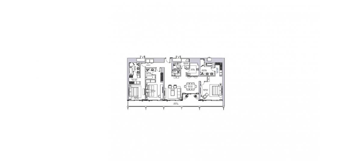 Floor plan «3BR», 3 bedrooms in THE STERLING