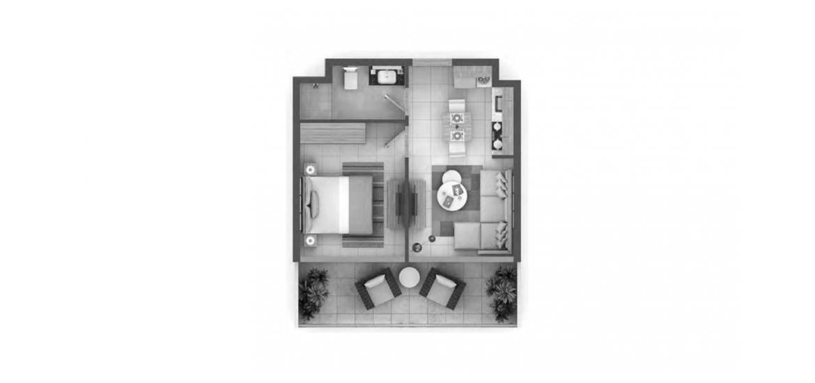 Floor plan «A», 1 bedroom in VERA RESIDENCES
