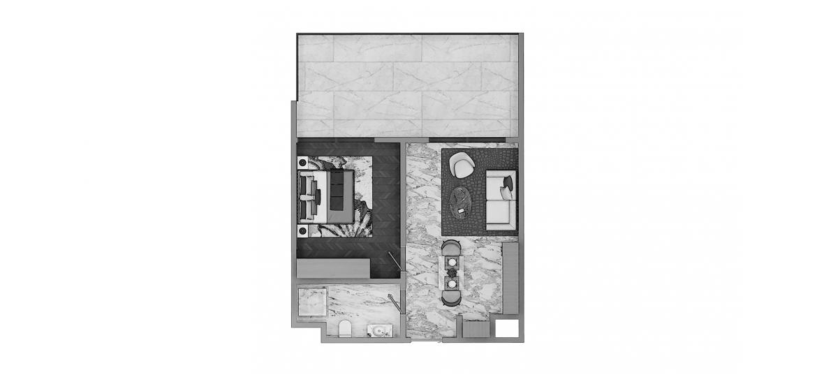 Floor plan «1BR 45SQM», 1 bedroom in ZADA TOWER